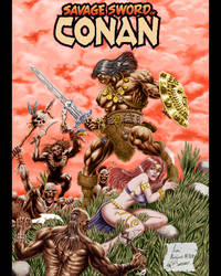 Conan - Painting art after John Buscema