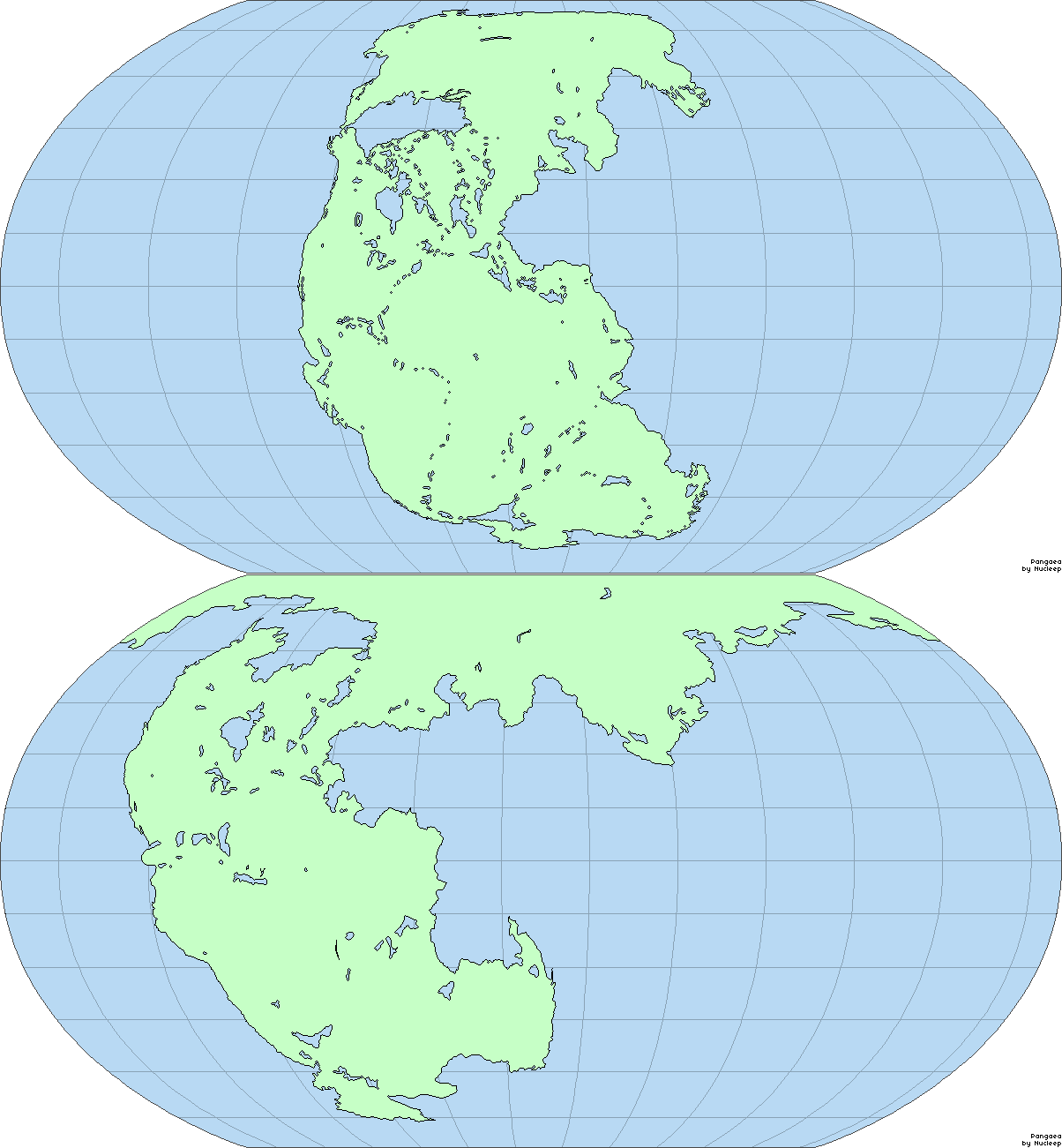 Blank Pangea Map A Most Delightful Map : Krulwich Wonders... : NPR