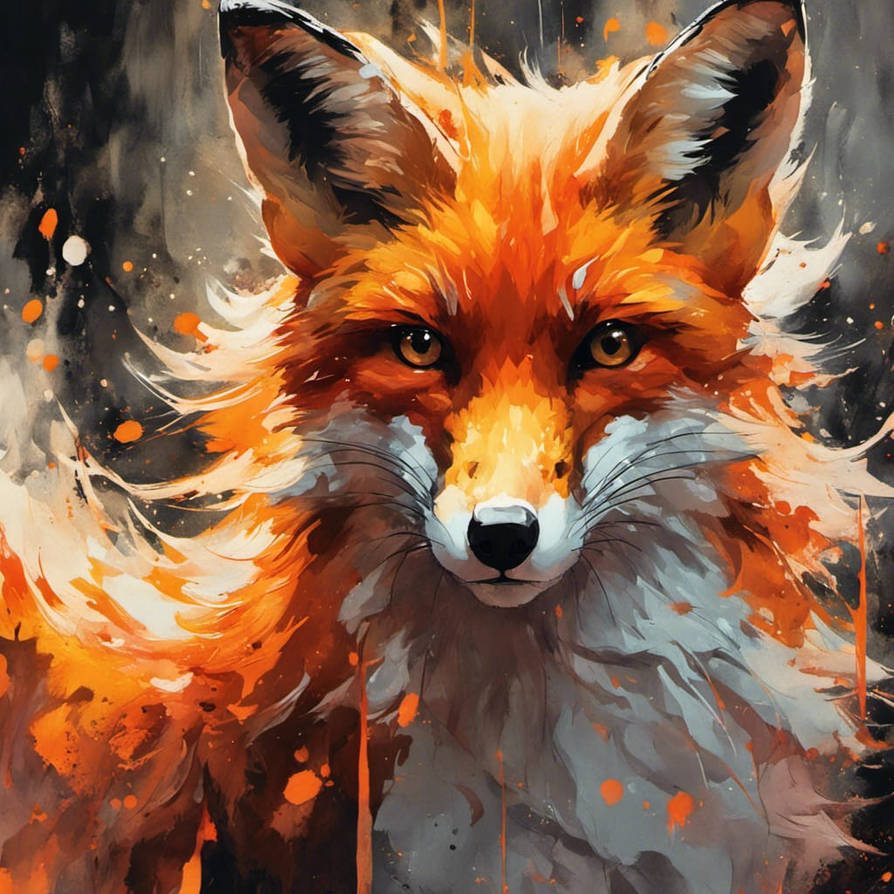 Fiery Red Fox by Alyarie on DeviantArt