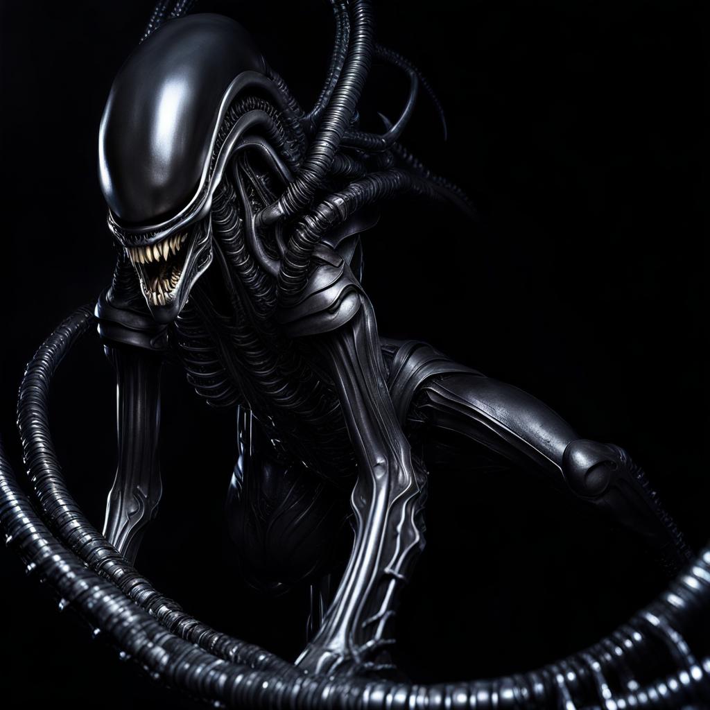 H. R. Giger style Alien by Alyarie on DeviantArt