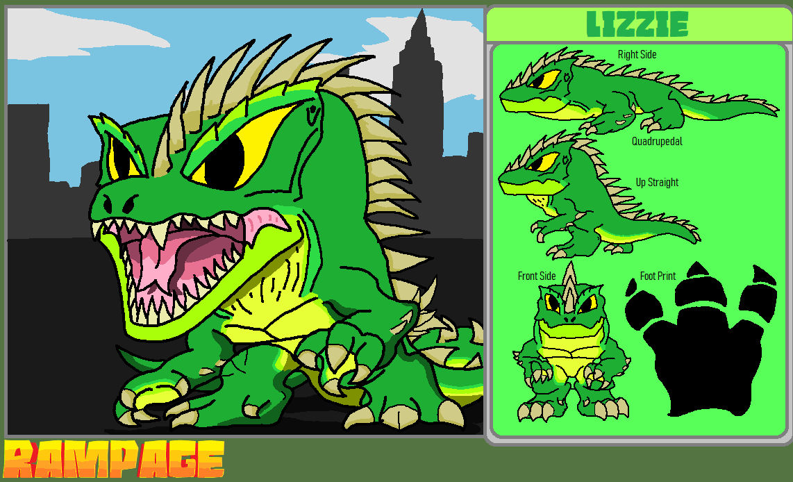 RAMPAGE - Lizzie by bigal110500 on DeviantArt