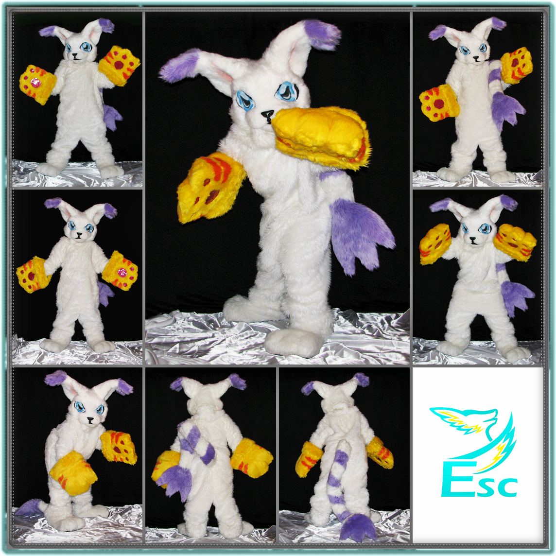 Gatomon Cat Digimon Fursuit OOAK by EternalSkyy