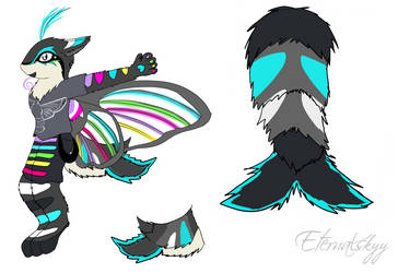 Hummingbird Moth Fursuit Reference by Eternalskyy