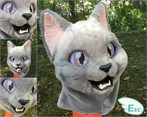 (Commissions Open) Kemono Russian Grey Cat Head