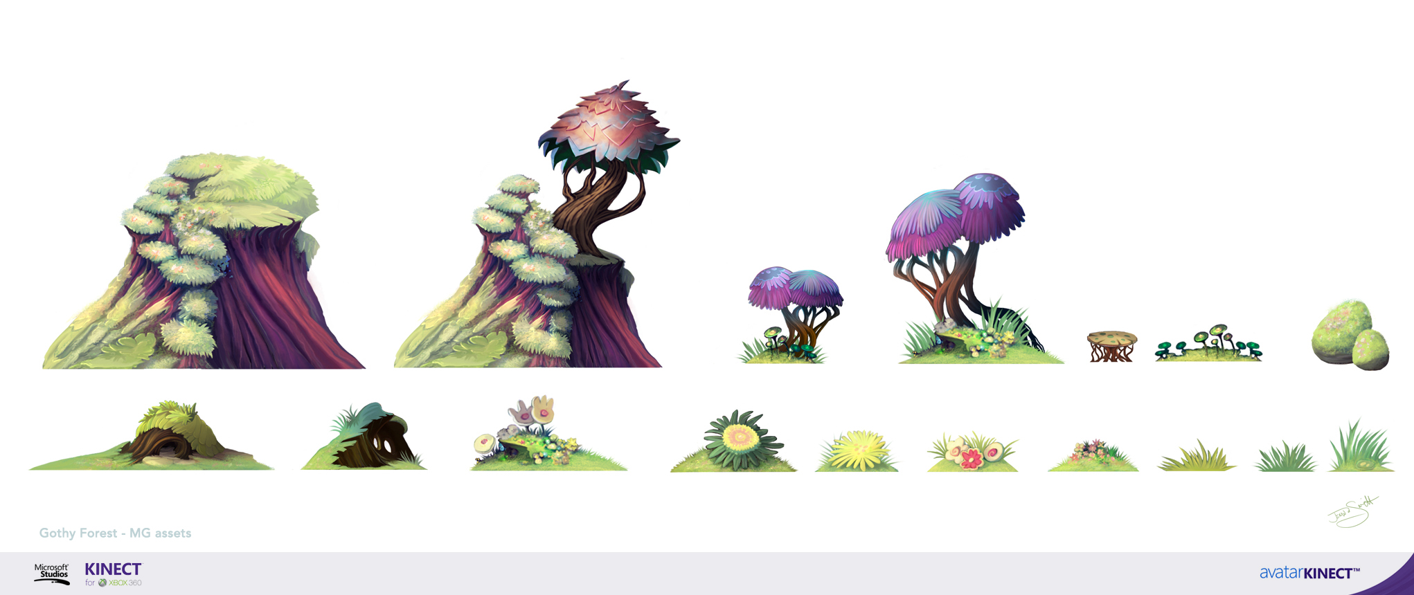 Avatar Kinect Gothic Assets 01 by Channel-Square