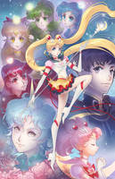 Sailor Moon Group Poster