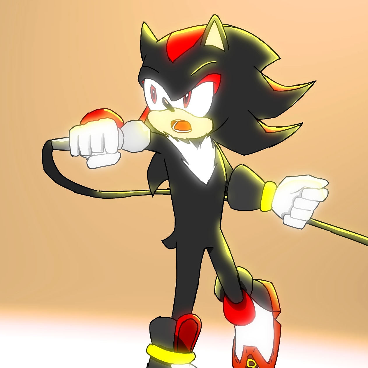 Shadow the Hedgehog Singing by sodiumlact8 on DeviantArt