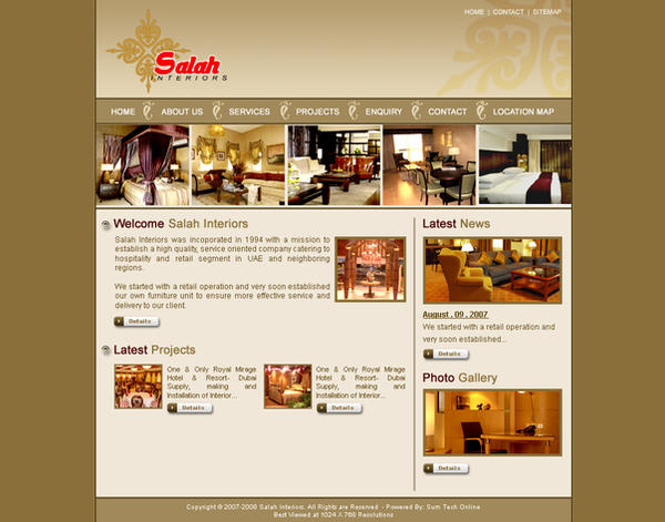 Interior Web Layout by bluemp on DeviantArt
