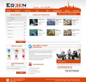 Egeen Properties website