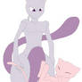 Mew and Mewtwo