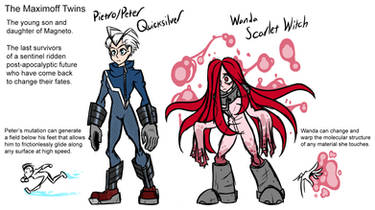 Quicksilver and Scarlet Witch designs