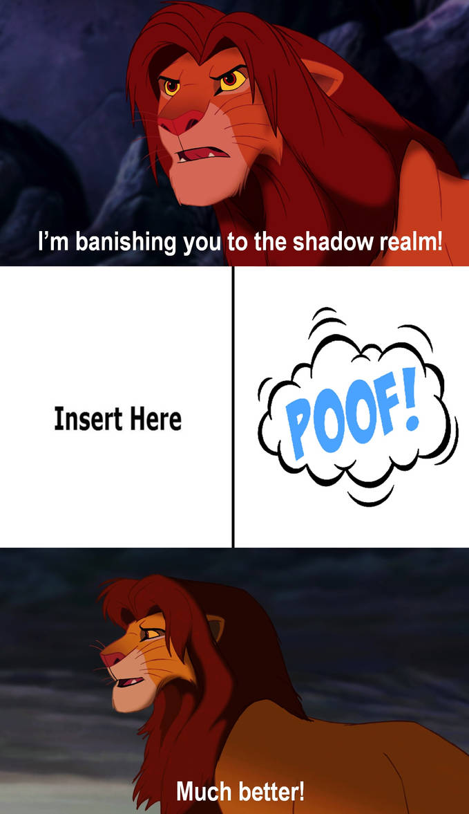 Simba Banishes which Villain to the Shadow Realm? by MartinHidalgo2006 ...