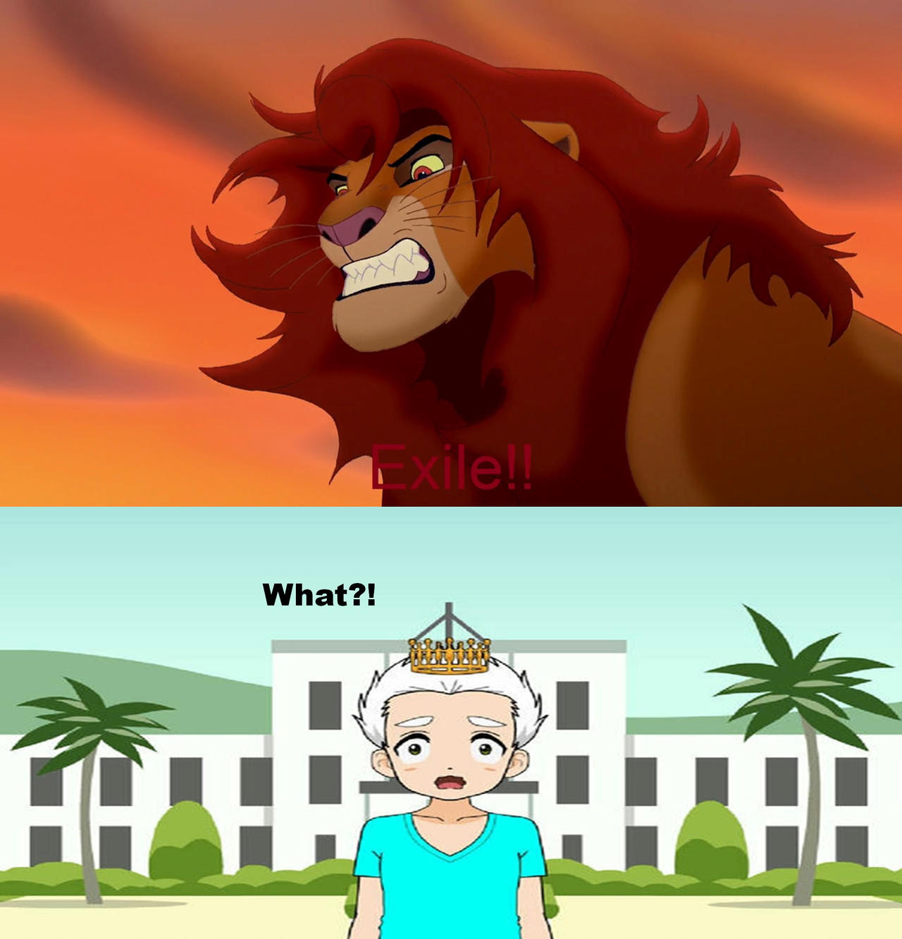 Simba Getting Exiled Simba exiles Bart-Toons by MartinHidalgo2006 on DeviantArt