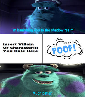 Sulley banishes who to shadow realm?