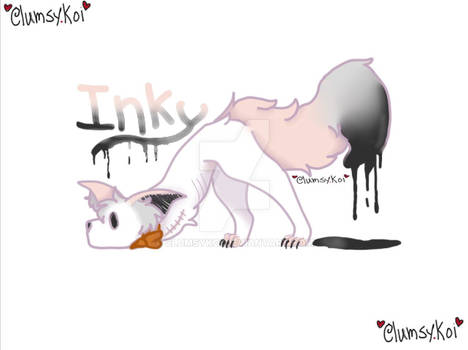 Inky the official ClumsyKoi(clumsy.koi) mascot!