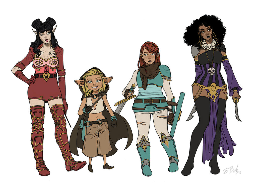 Rat Queens Lineup by ElizabethBeals