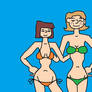 Marcie and Peppermint Patty Beach Bikinis