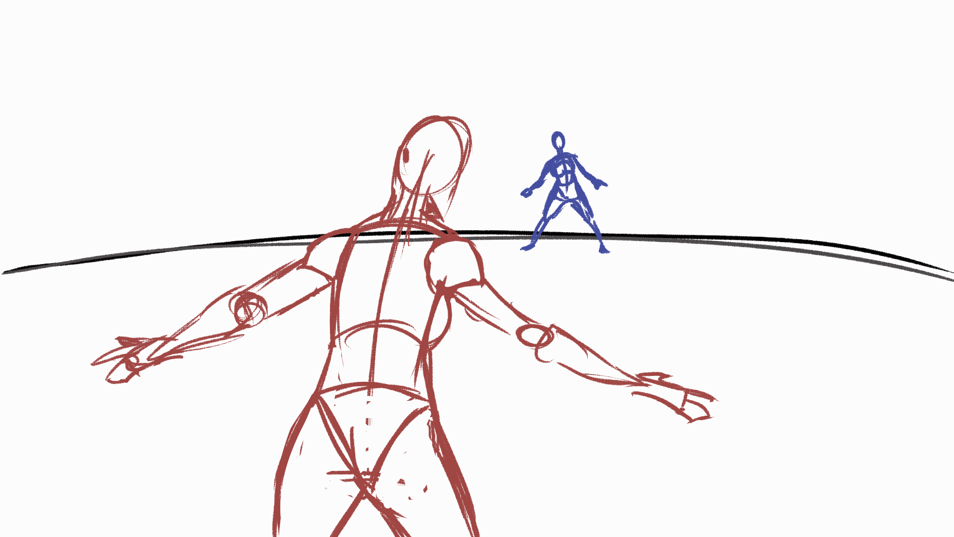 Animation Rough Frame Body Slam Animation rough by CustomArtExtreme on DeviantArt