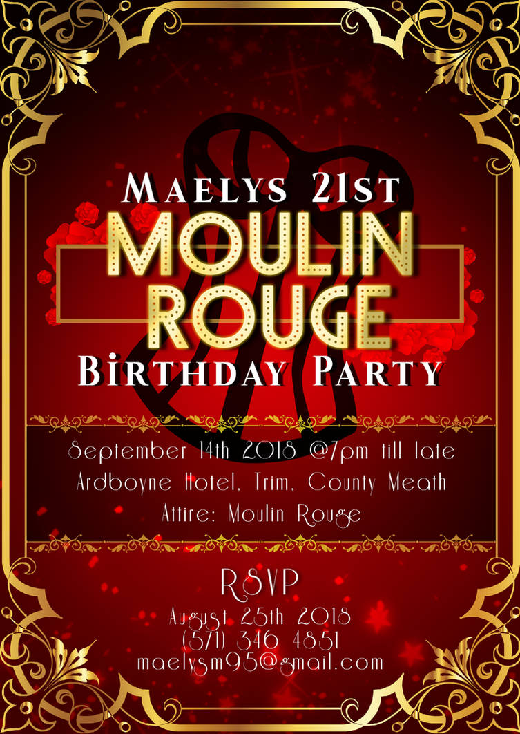 Moulin Rouge Invitation By Jannezq On Deviantart