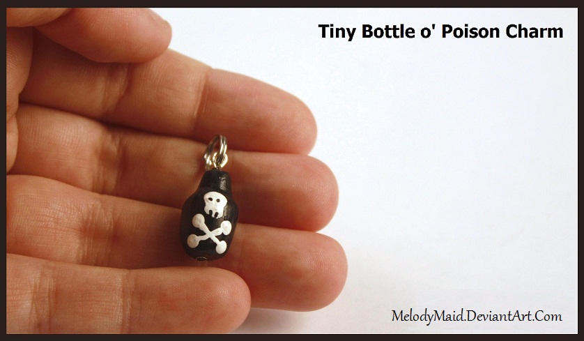 Tiny Bottle o' Poison - Clay Charm