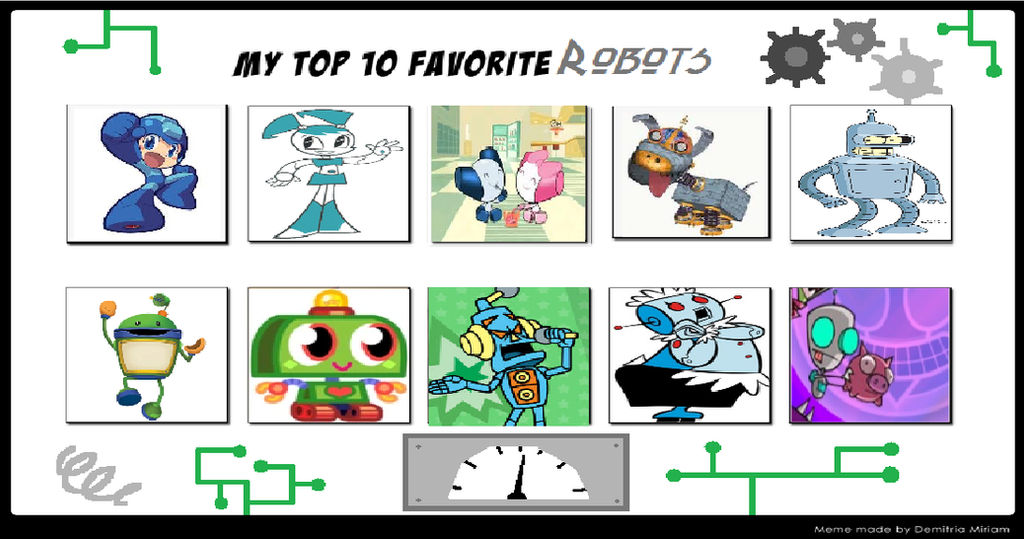 Favorite Robot my Top 10 favorite Robots by suckaysuAmigos200 on DeviantArt