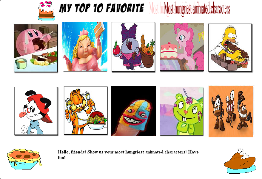 My Top Ten Cartoon Characters From Six Fandoms by Matthiamore on DeviantArt