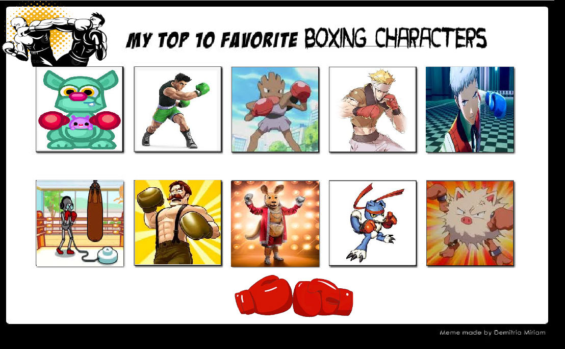 Boxel Characters My Top 10 Favorite boxing characters by suckaysuAmigos200 on DeviantArt