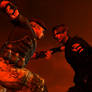 Leon vs Krauser epic face off