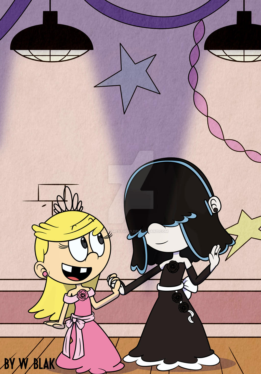 Pink Rose and Black Rose by BluFlameStudio on DeviantArt