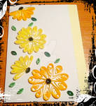 Quilled sunflowers card by YoyoTheMadScientist