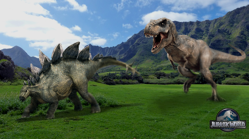 T-Rex Attacks Stegosaurus By Raptorao On Deviantart
