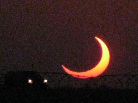 Crescent sun over Texas