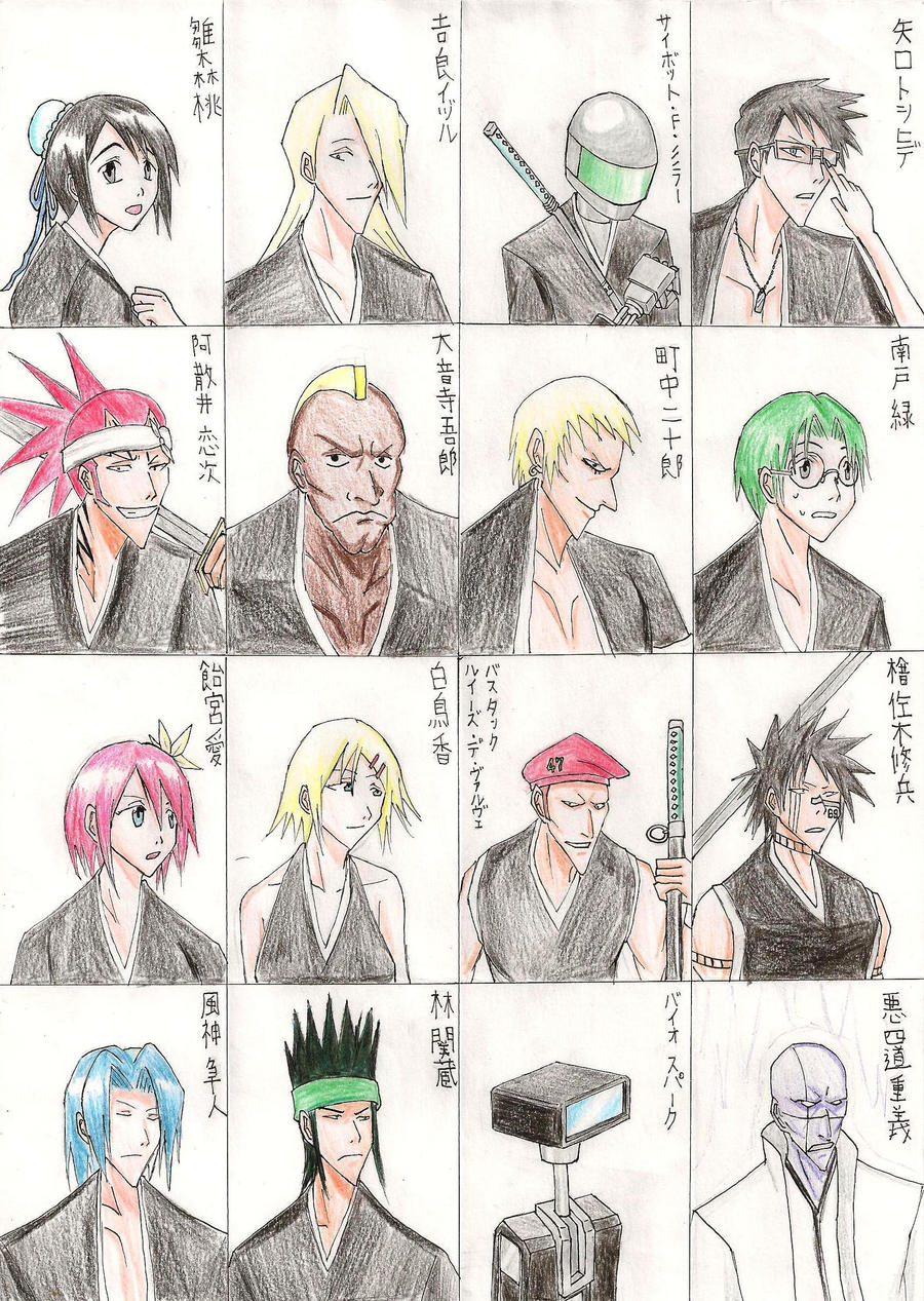 My Bleach Characters Colored By Kazu Miyajima On Deviantart My Bleach Characters Colored By Kazu Miyajima On Deviantart