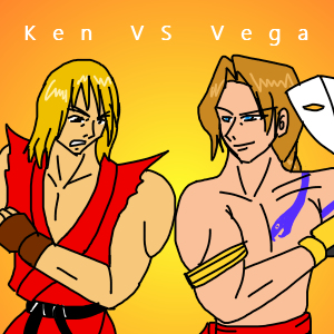 Ken vs Vega [Street Fighter II] 