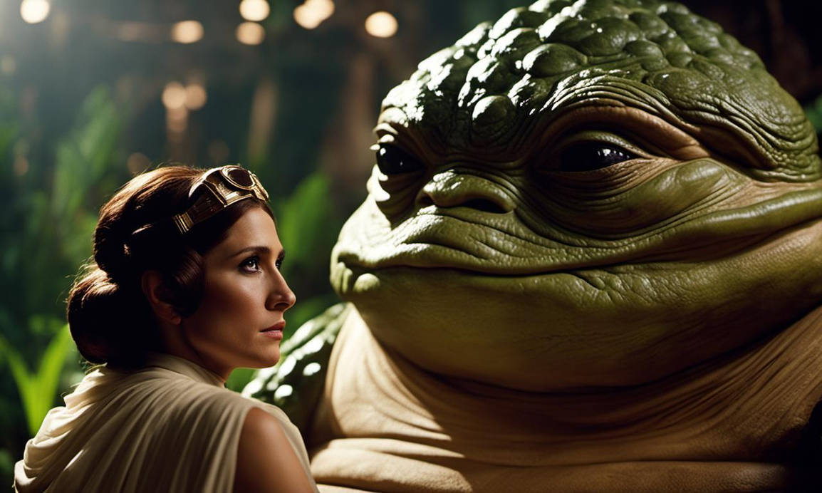 Jabba and Princess Leia - YUK ! by roxx72 on DeviantArt