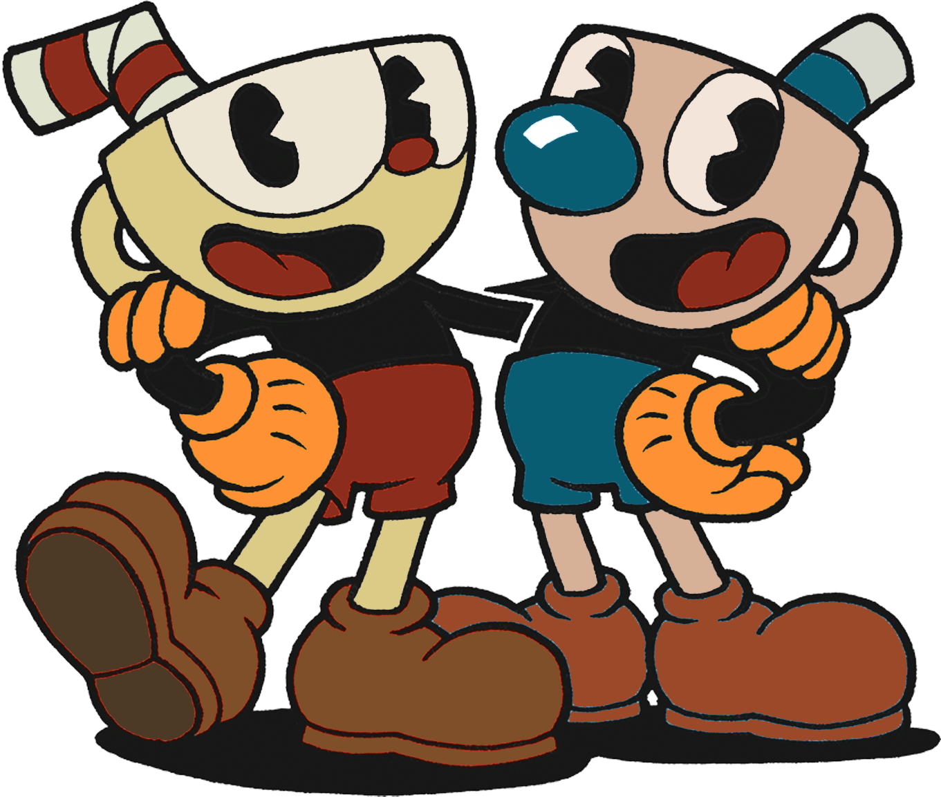 Cuphead and Mugman with Cuphead show coloring by DannyD1997 on DeviantArt