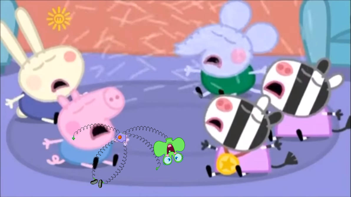 George and friends crying over a new toy by DannyD1997 on DeviantArt