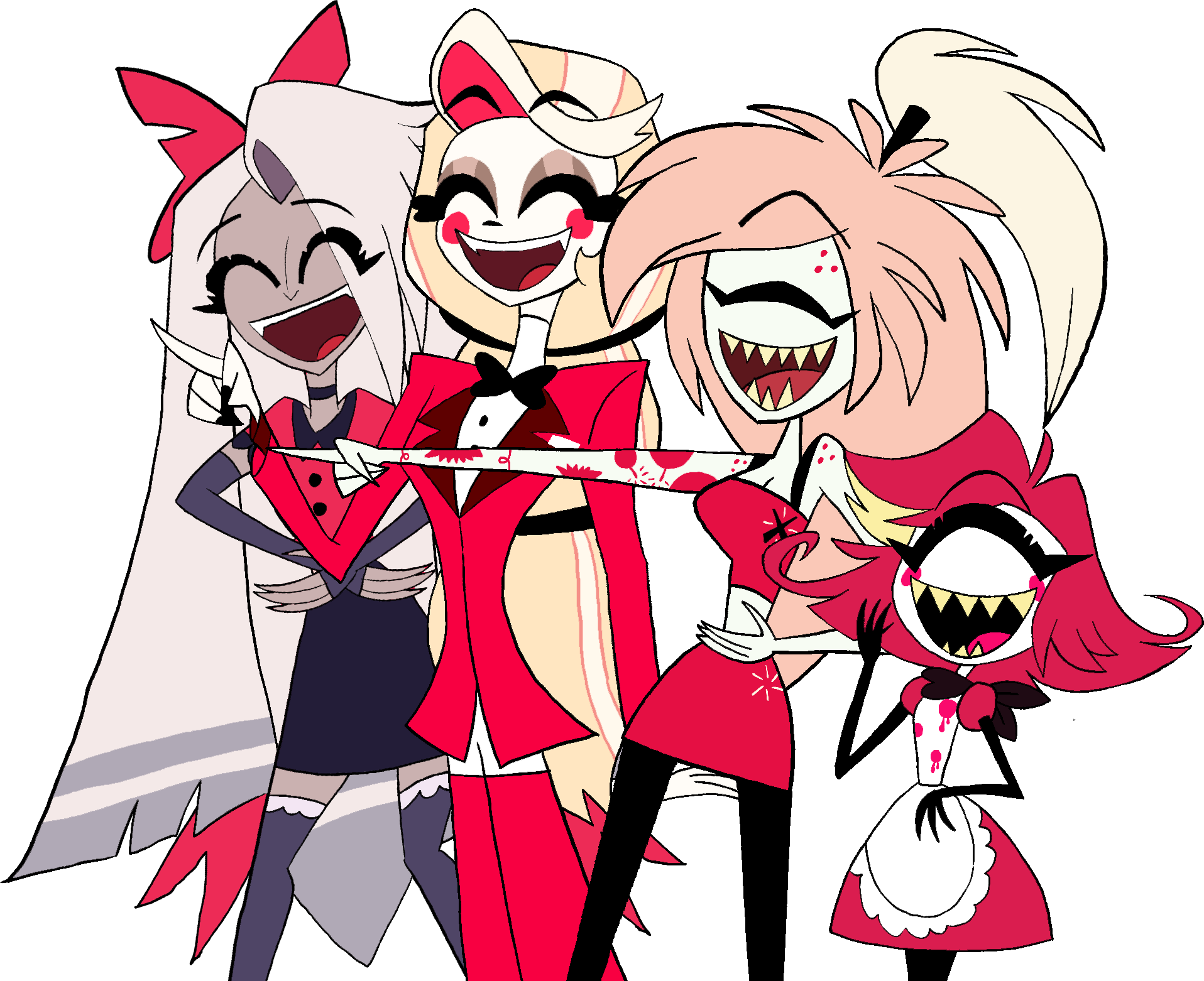 Hazbin Hotel girls laughing by DannyD1997 on DeviantArt