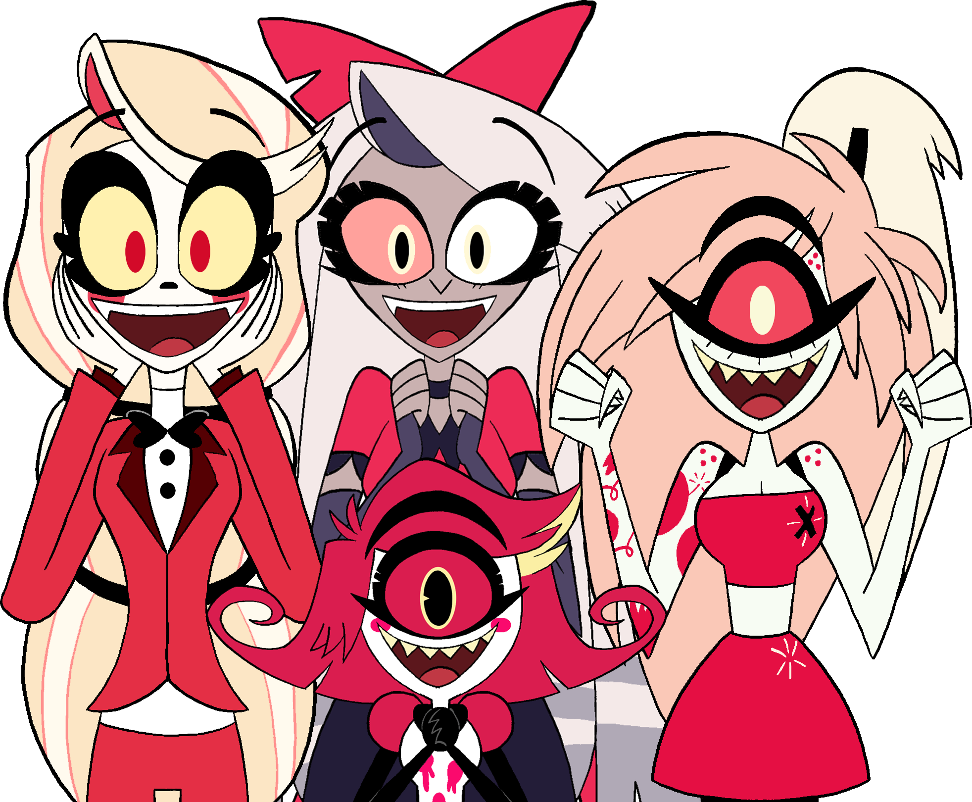 Hazbin Hotel girls excited by DannyD1997 on DeviantArt