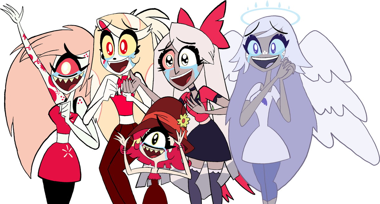 Hazbin Hotel girls with tears of joy by DannyD1997 on DeviantArt
