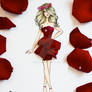Rose Petal Mini Dress