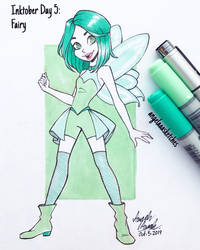 Inktober Day 5 - Fairy