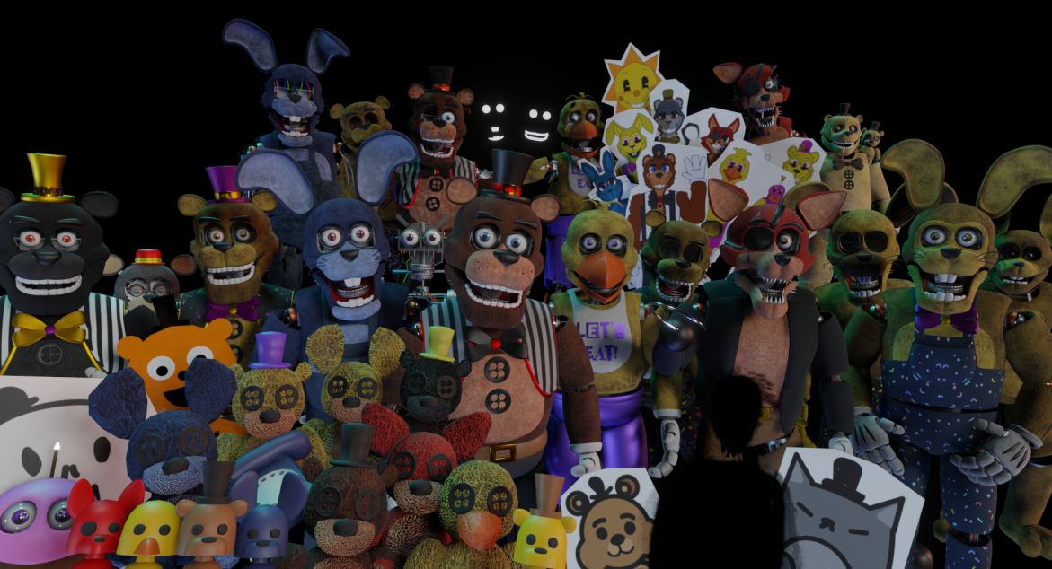 the stylized fnaf model pack by dilylily on DeviantArt