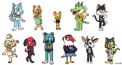 Animal Crossing Characters in my Style