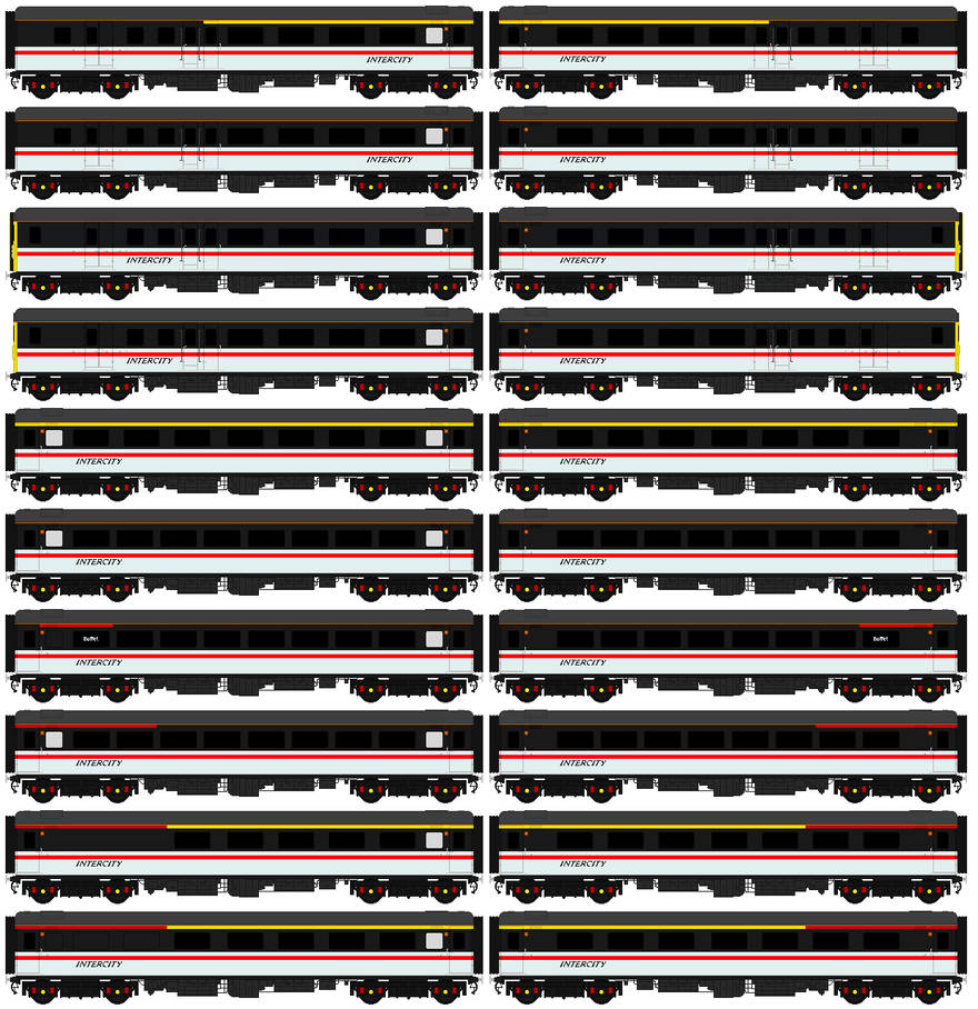 Mk2 Train Layout Intercity Mk2D's by BaconOverlord582 on DeviantArt