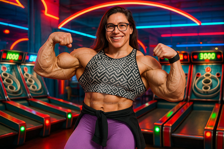 20250607 0600 Energetic Bodybuilder in Gallery sim by CameronFrame on ...