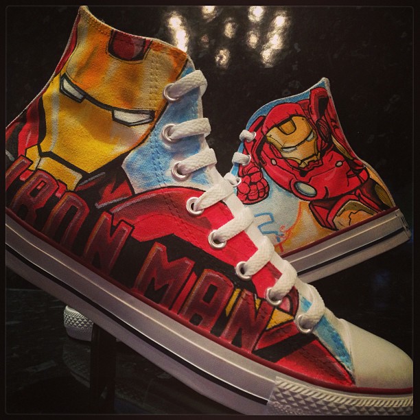 Iron Man Custom Converse All Stars