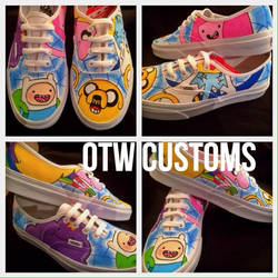 Adventure Time Land of OOO custom vans