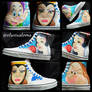 Snow white Custom Vans