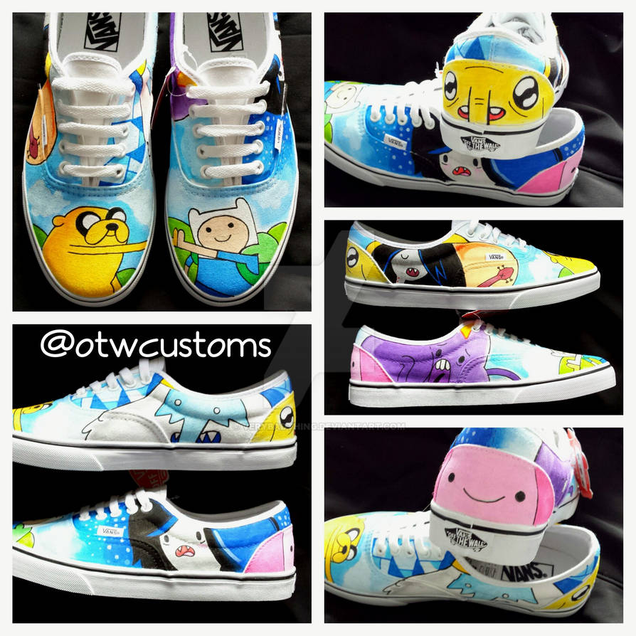 Adventure Time Custom Vans Slamacow by VeryBadThing on DeviantArt